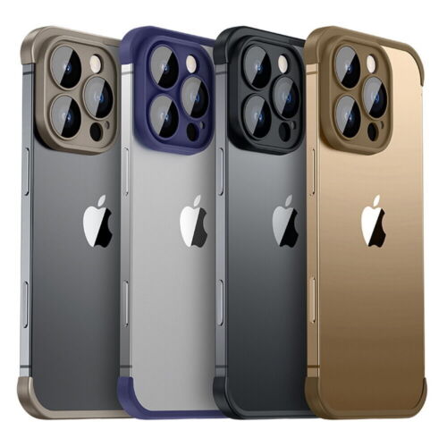 Protezione pad bordo angolo senza cornice + protezione obiettivo per iPhone 16 15 14 13 12 - Foto 21 di 83