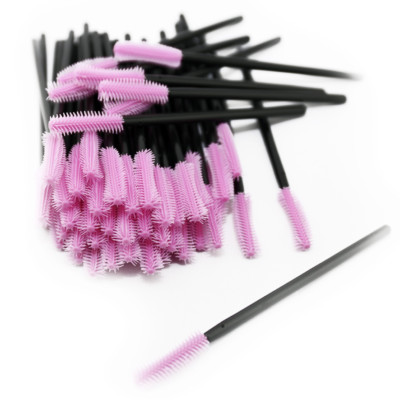 200pcs Eyelash Mascara Wands Brush Set Disposable Silicone Extension Applicators