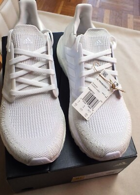 Adidas Ultra Boost 20 White Iridescent Men's FW8721 Sz. 9.5 Brand New/Box/Tags