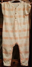 Jessica Simpson Tie Dye Baby Sleeveless Romper Long Pants 18m Button Closure