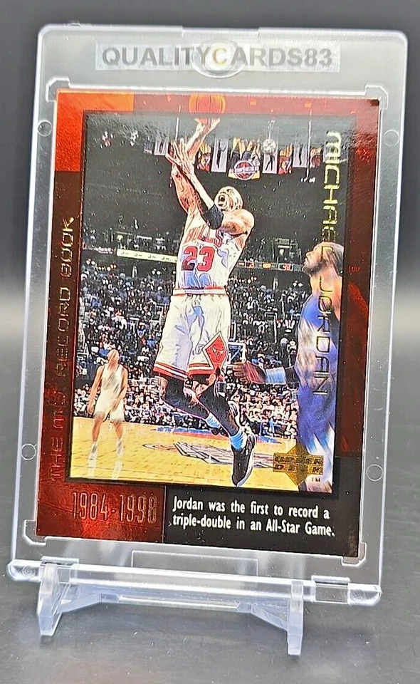 Michael Jordan  1999 Upper Deck INSERT CARD WITH CASE CHICAGO BULLS AIR JORDAN - Image 2 of 4