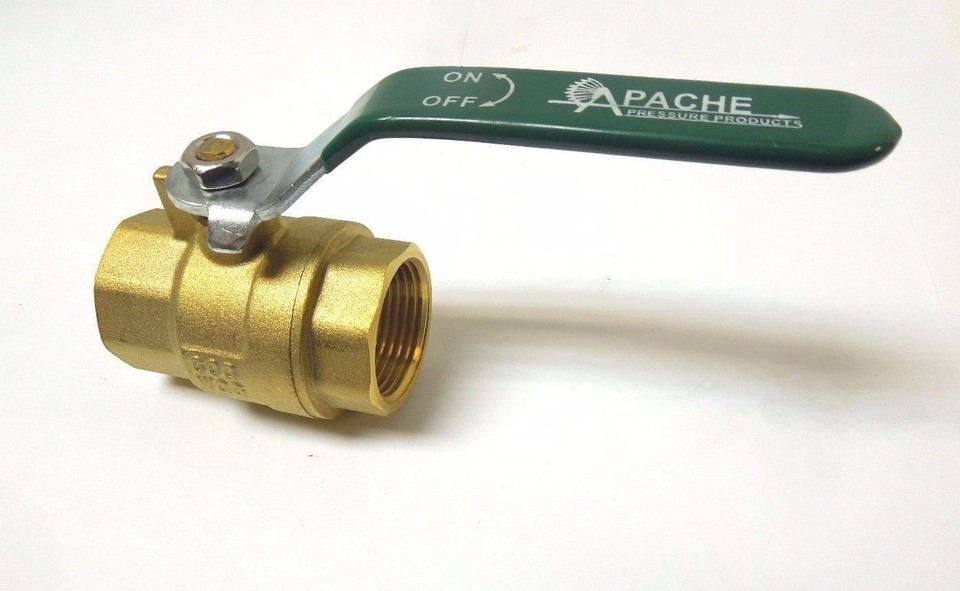 Robinet à Boisseau Sphérique En Laiton 1/2 Pouce NPT - Pleine Port, Fileté, 600 WOG - Réf. BR0304061158