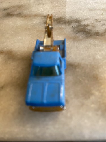 Vtg Husky Ford F350 Tow Wrecker Blue Die Cast 1:64 Truck Made In England 163 - Picture 2 of 5