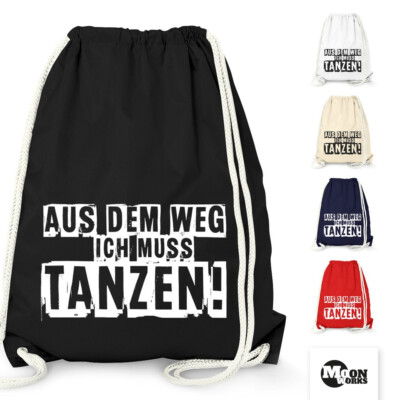 Gym Bag Out Of The Way I Need To Dance Hipster Pouch Bag Gym Bag Gymsac