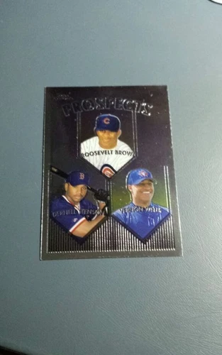 VERNON WELLS ROOSEVELT BROWN, DERNELL STENSON 1999 TOPPS CHROME CARD # 436 A8555