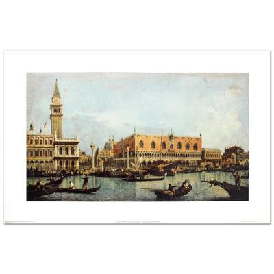 Canal of San Marco with the Piazza San Marco'' Fine Art Print by Canaletto