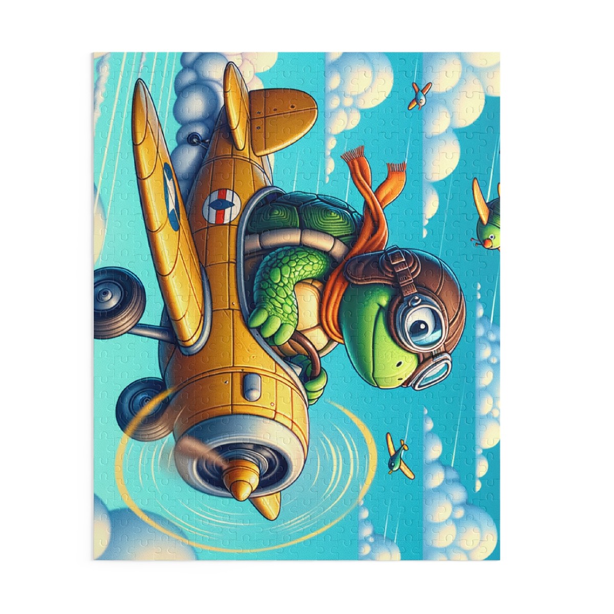 Puzzle 500-Piece Turtle Pilot Vintage Airplane Artwork | eBay