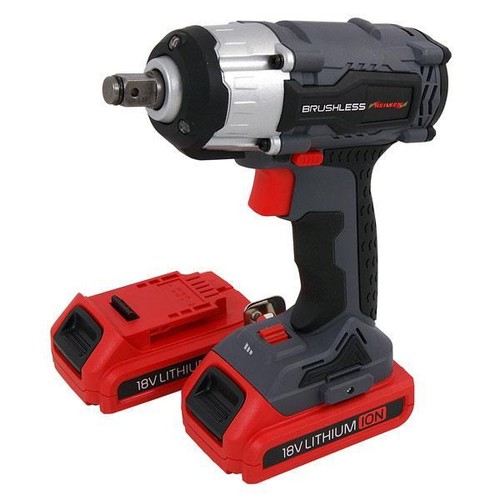 Cordless Impact Gun Wrench 350Nm 2 Batteries 18v Liion (Genuine