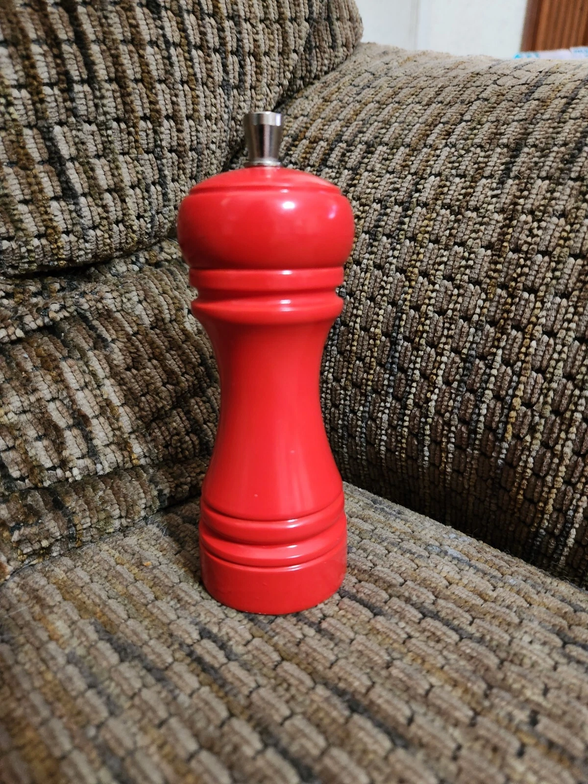 Marlux Rumba Pepper Mill Grinder 7.9" Beech Wood Lacquered Shiny Red France