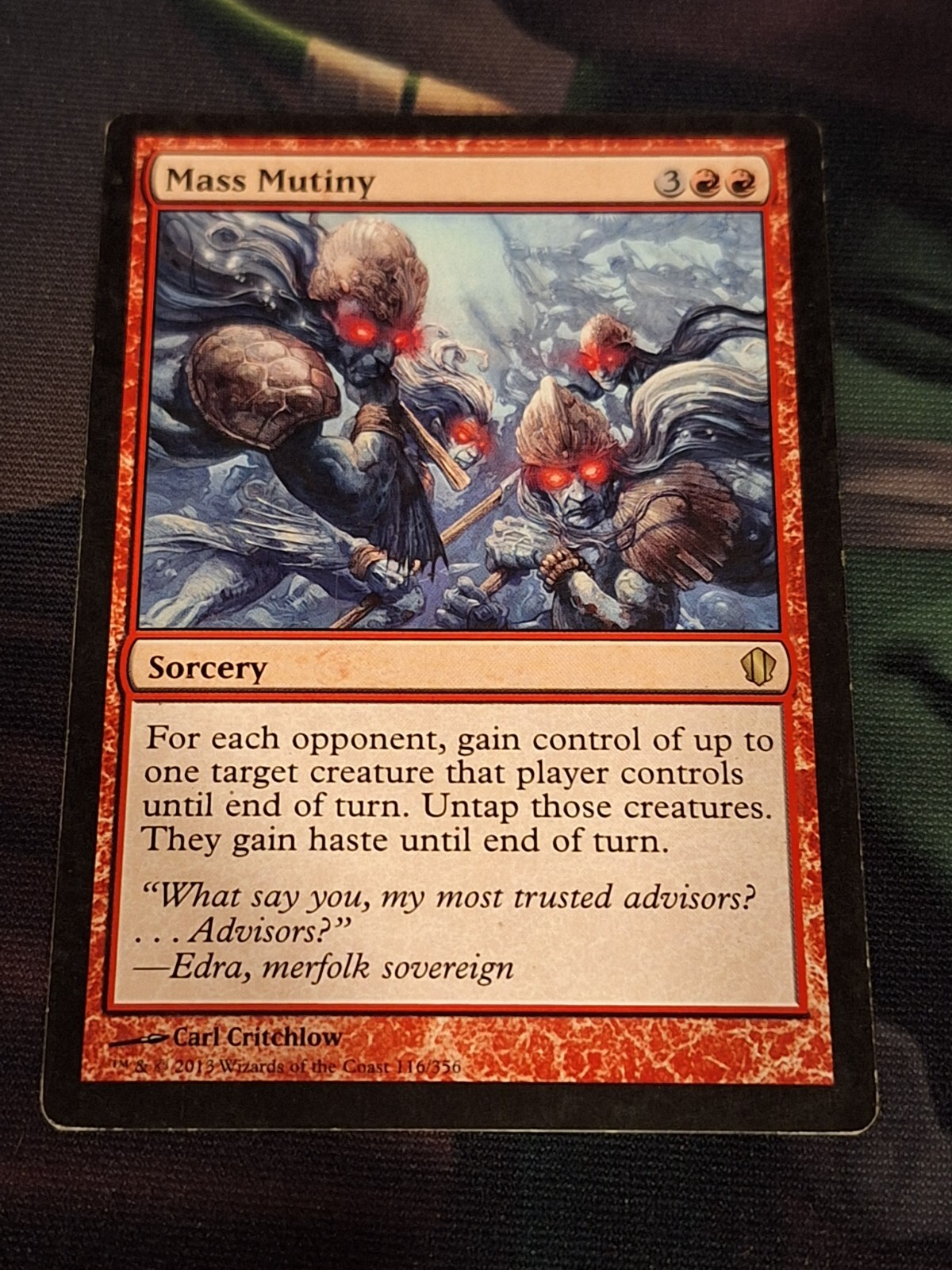 Mass Mutiny - Commander 2013 Magic the Gathering MTG Nice!