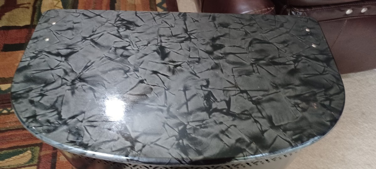 DETECTO mid century vintage 1950s?? Painted Floral Metal Laundry