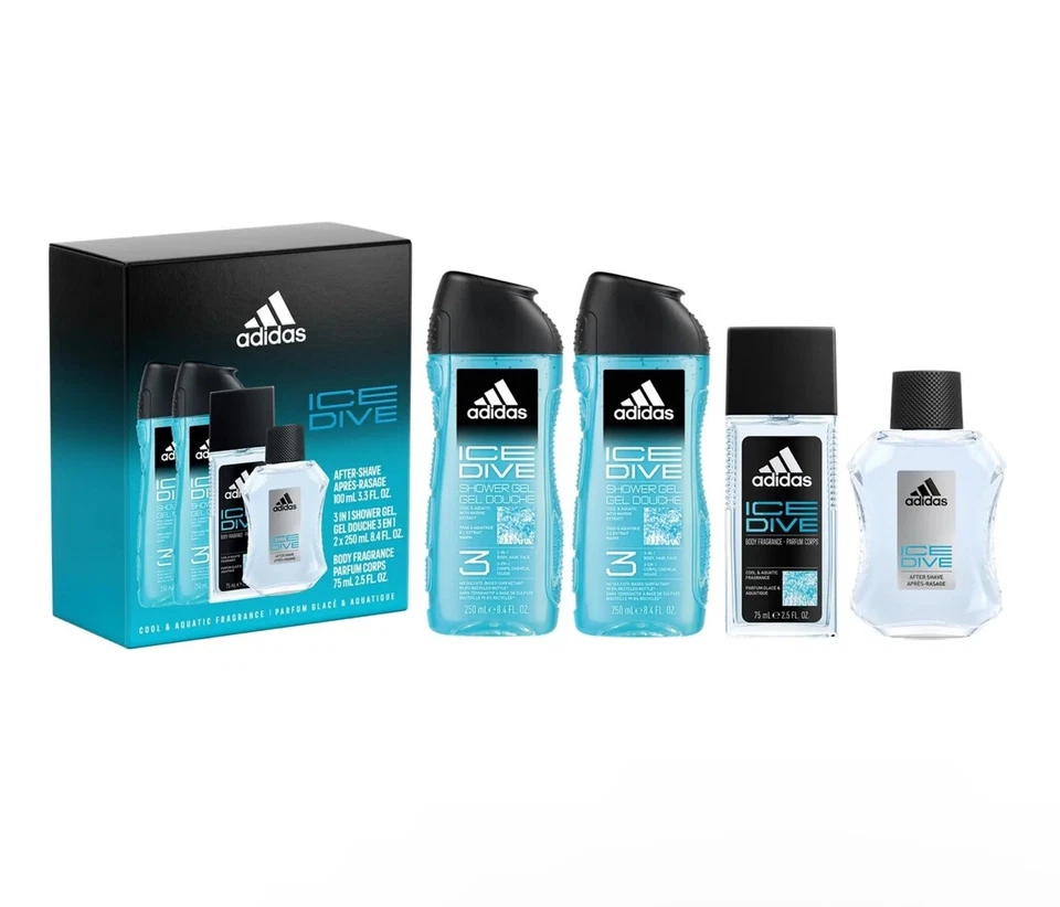Adidas Ice Dive Cool & Aquatic Fragancia Set 4 Piezas Perfume Glacé e Aquatique Foto 4 de 4