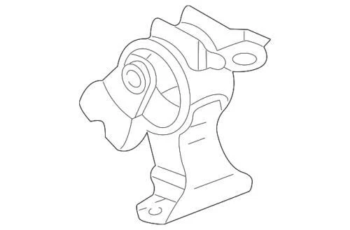 Genuine Honda 2002-2006 CR-V Rubber Assembly Transmission Mtg (At) 50805-SJF-981