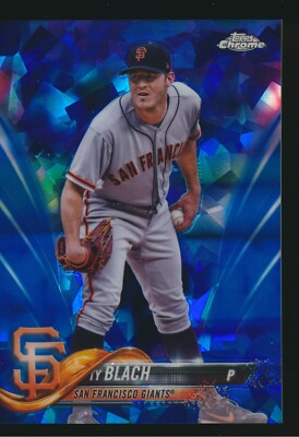 2018 Topps Chrome Sapphire Blue Refractor #165 Ty Blach San Francisco Giants