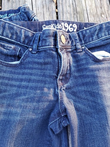 Gap ~ Girls Boot Cut Denim Blue Jeans ~ Size 8 - Picture 2 of 10