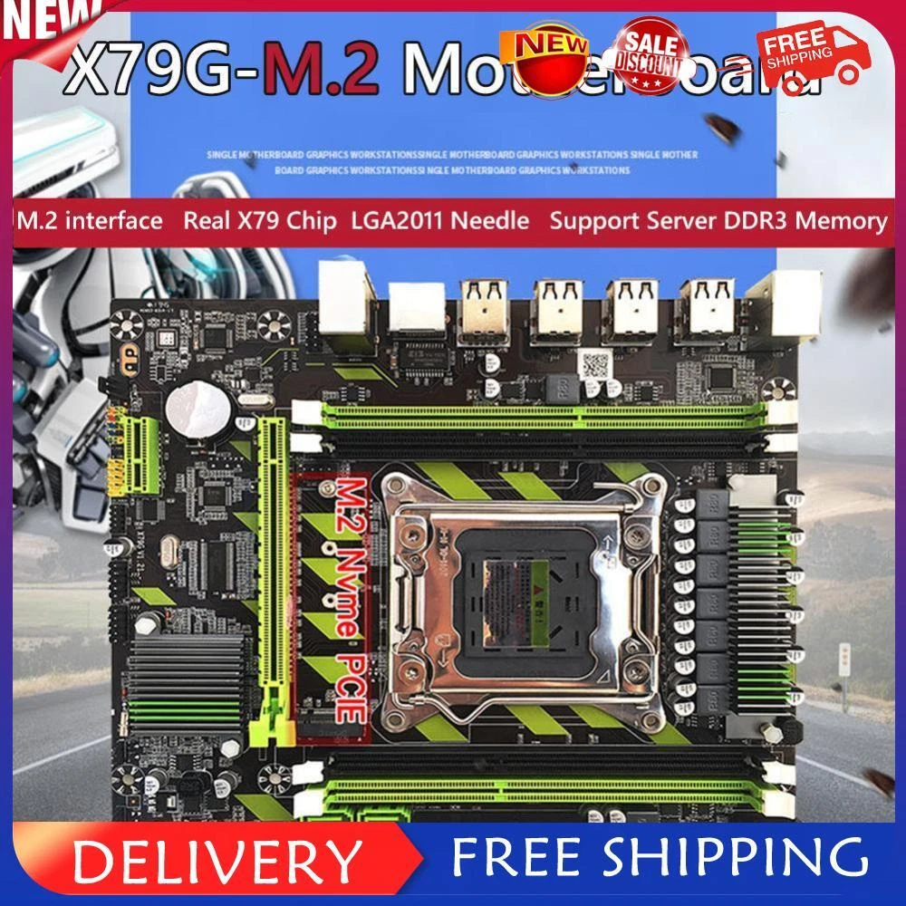 3.0 PCI E M.2 Slot 2 Channel Mainboard for Xeon E5 Core i7 Desktop