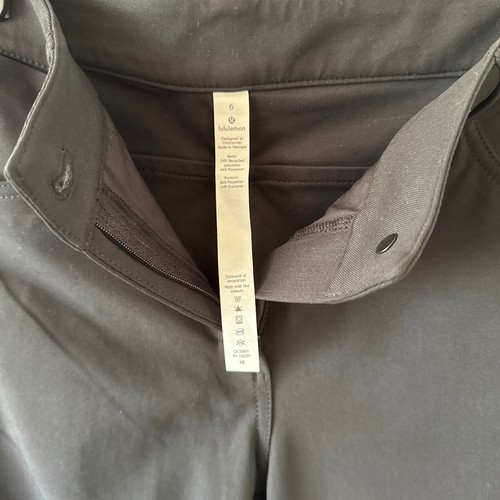 Lululemon City Sleek 5 Pocket 7/8 Pant Size 6 Retail $128 Black Brand New - Picture 11 of 11