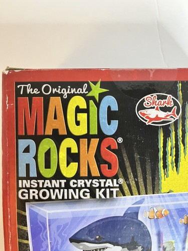 Original Magic Rocks Instant Crystal Growing Kit Science Toy Shark Theme Gift - Picture 6 of 8