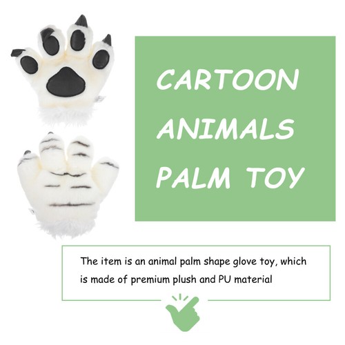 1 pieza Garras Guantes Cálidos Animales Dibujos Animados Palma Juguete Fursuit Patas Fingir Juego Juguete - Imagen 2 de 12