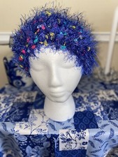 Blue Slushie Themed Crochet Headbands - Handmade