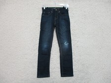 Levis S26 Jeans 12 Boys Youth Size Blue Denim Skinny Leg Stretch Dark Wash Teens