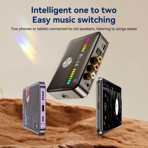 Drahtloser Bluetooth 5.3 Audiosender NFC Empfänger Stereo HiFi Adapter AUX - Afbeelding 6 van 13