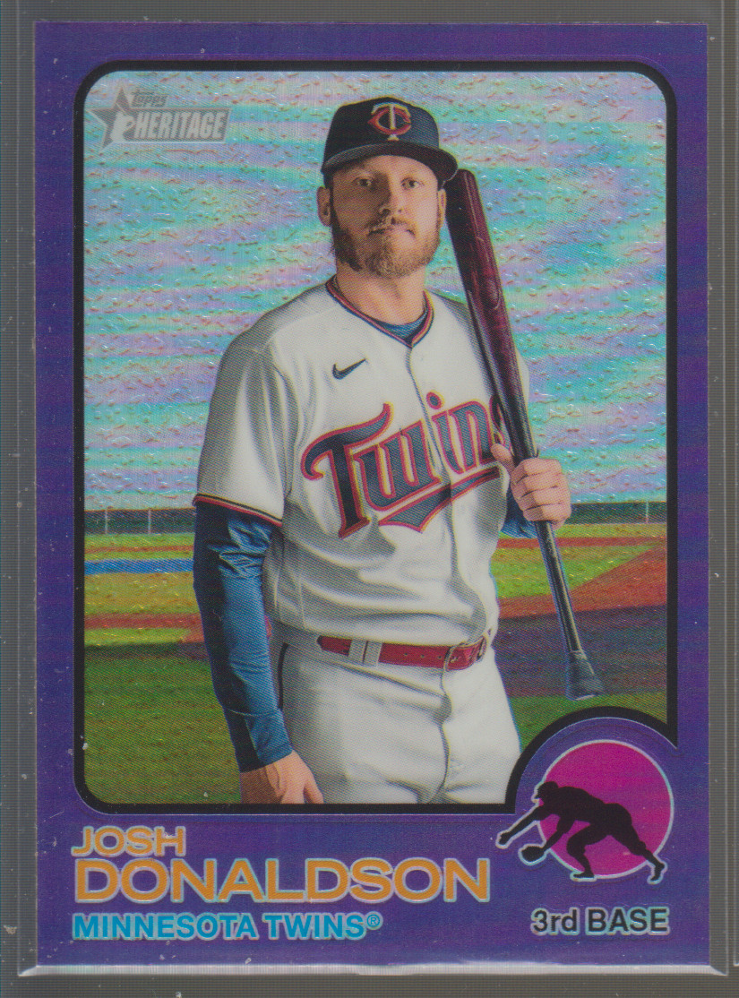 2022 Topps Heritage Purple Refractor #110: Josh Donaldson