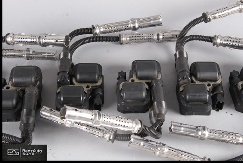 98-11 Mercedes R129 SL500 E55 AMG S500 Ignition Coil Set of 8 OEM 0221503035 - Picture 4 of 12