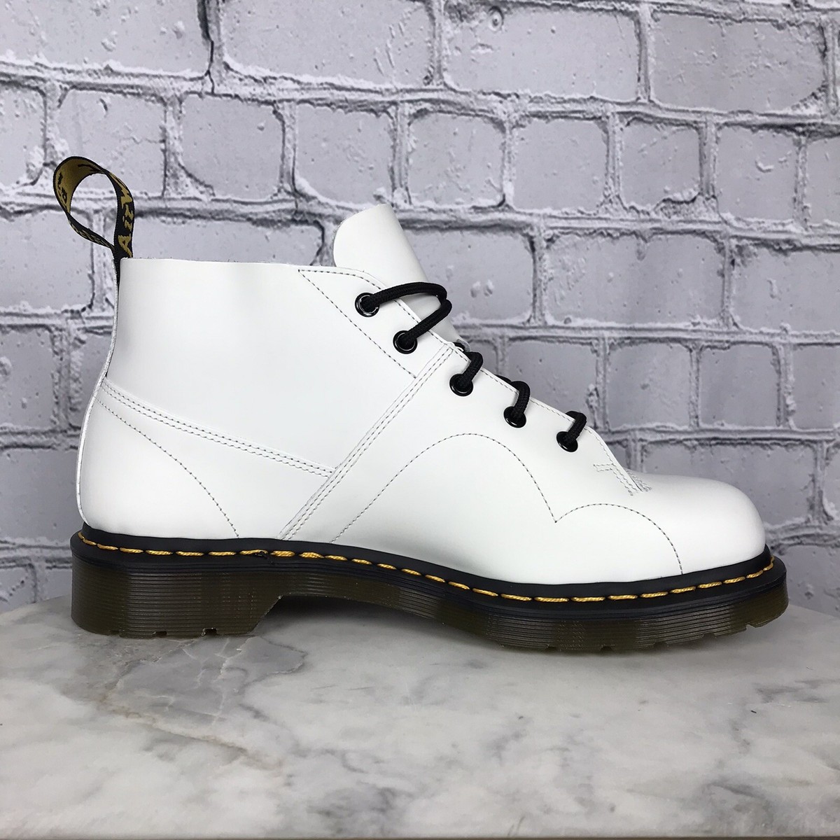 Dr. Martens Church Vintage White Monkey Boots Adult Unisex