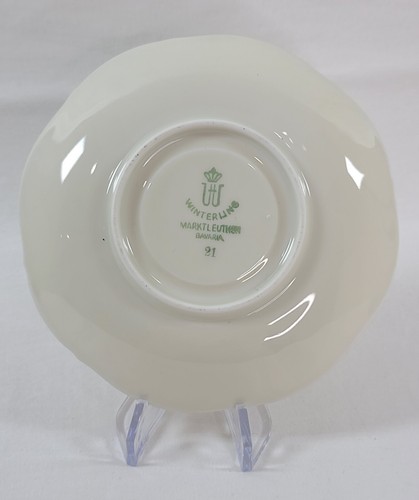 Vintage Mitterteich Graziella Bavaria Footed Cup & Saucer Set 🔥GOLD Rim 1930s - Picture 9 of 21