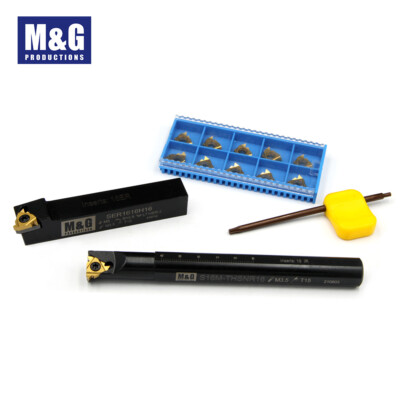 Carbide Threading Tool Holder Set with Inserts