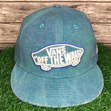 VANS Off the Wall Fitted Hat Cap 7 1/4 New Era 59Fifty Canvas Embroidered Logo