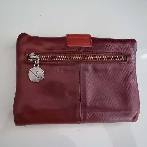 Nancybird Cherry Red Leather Bi-Fold Wallet 28 Card Slots Wallet - Picture 2 of 24