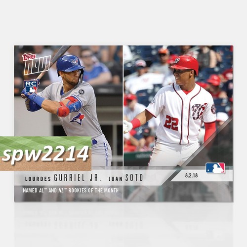 2018 Topps Now Lourdes Gurriel & Juan Soto #545 July AL/NL Rookies of the Month - 第 1/1 張圖片