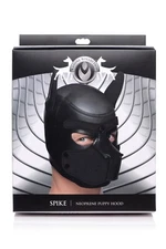XR Brands Master Series Black Spike Neoprene K9 Puppy Hood Bondage BDSM Cosplay