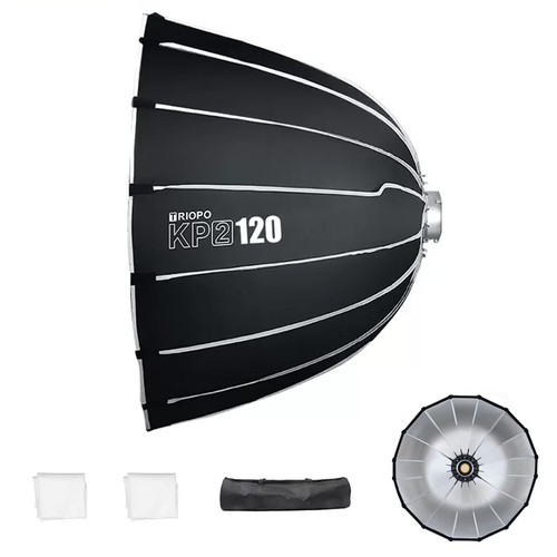 TRIOPO KP2-60/90/120cm tiefer Parabel-Softbox-Diffusor 16Schirmrippen mit Gitter - Picture 9 of 12