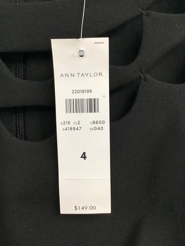 Ann Taylor ( New With Tag ) Little Black Dress Size 4 - Picture 2 of 6
