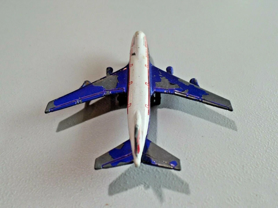 Matchbox Boeing 747 SB-10 raro Qantas Airlines fundido 1974 avião 9867 - Imagem 4 de 4