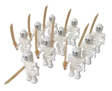 10 Pc Lego Skeleton Halloween Minifigure Pirate Castle Ghost Zombie | Free Ship