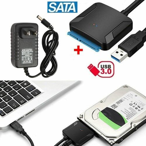 USB 3.0 auf zu SATA Adapter Kabel für 2.5 3.5" Zoll HDD SSD Festplatte Konverter - Bild 2 von 11