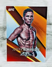 2017 TOPPS UFC FIRE #40 JOSEPH BENAVIDEZ RED HOT PARALLEL FOIL SSP (#003/142)