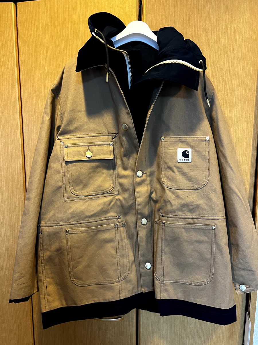 Sacai Carhartt WIP Reversible Duck Coat 2024 Size 3 beige Sacai Carhartt WIP Reversible Duck Coat 2024 Size 3 beige