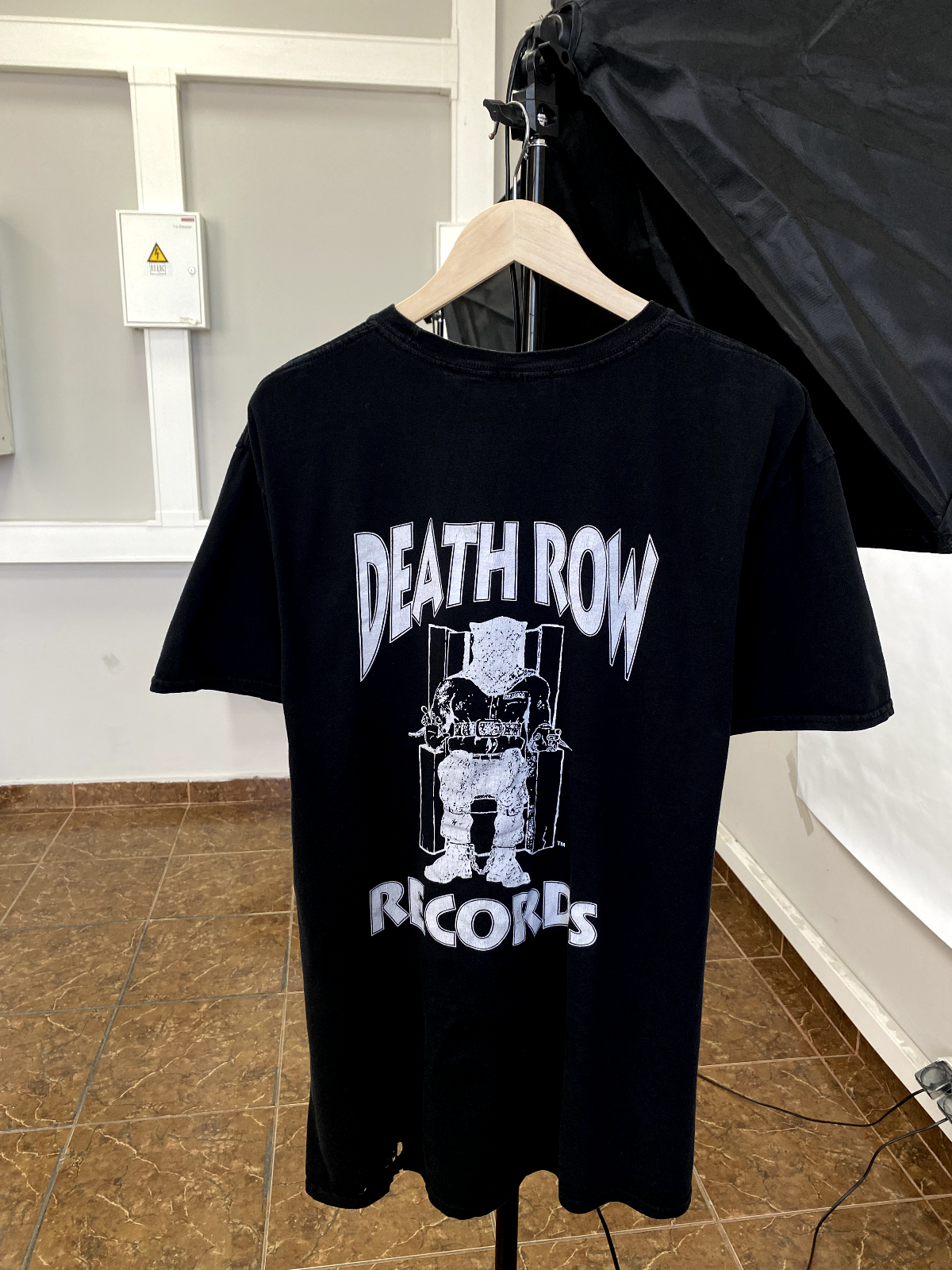 FILA T shirt vintage anni '90 Death Row Records Y2K Hype vintage rara taglia XL colore nero