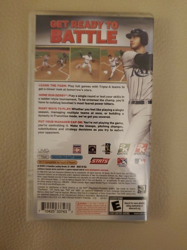 Major League Baseball 2K10 (Sony PSP, 2010) Brand New Factory Sealed - Picture 2 of 6