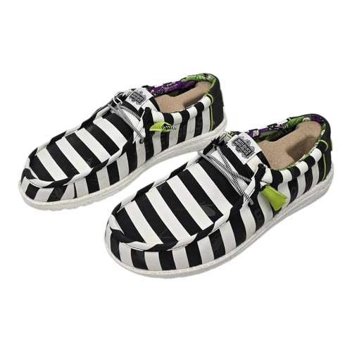 HEYDUDE Wally Beetlejuice Beetlejuice Glow In The Dark Casual Shoes Mens 12 NEW - Picture 3 of 7