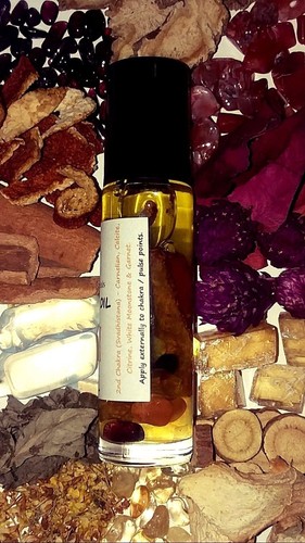 Aceites Roll-on Chakra Hierba y Cristal Infundidos Reiki Yoga Curación Orgánico Boticario - Imagen 9 de 12