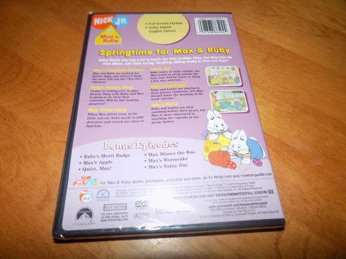 MAX AND RUBY SPRINGTIME FOR MAX AND RUBY Nick Jr TV Childrens Classic DVD NEW - Picture 2 of 2