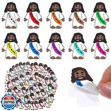 Bememo 200 Pcs Jesus Stickers Little Jesus Original Design Christian Religiou