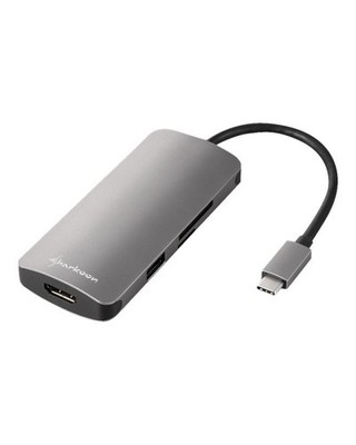 Sharkoon Docking Station USB-C HDMI Micro SD/MMC 1x USB Type C