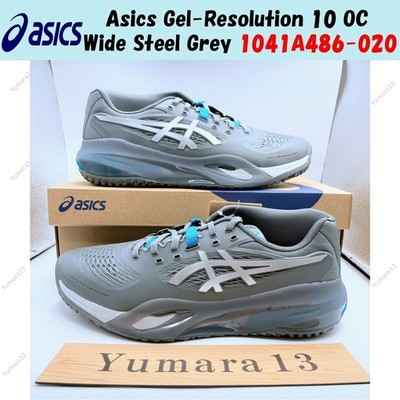 Asics Gel-Resolution 10 OC Wide Steel Grey 1041A486-020 Men's Size